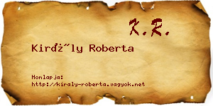 Király Roberta névjegykártya